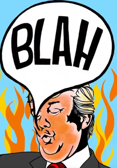 blah, blah, blah - a Digital Graphics and Cartoon Artowrk by Kerry Eddy